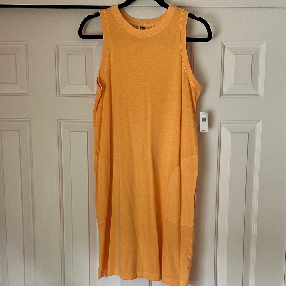 Sleeveless Orange Dress